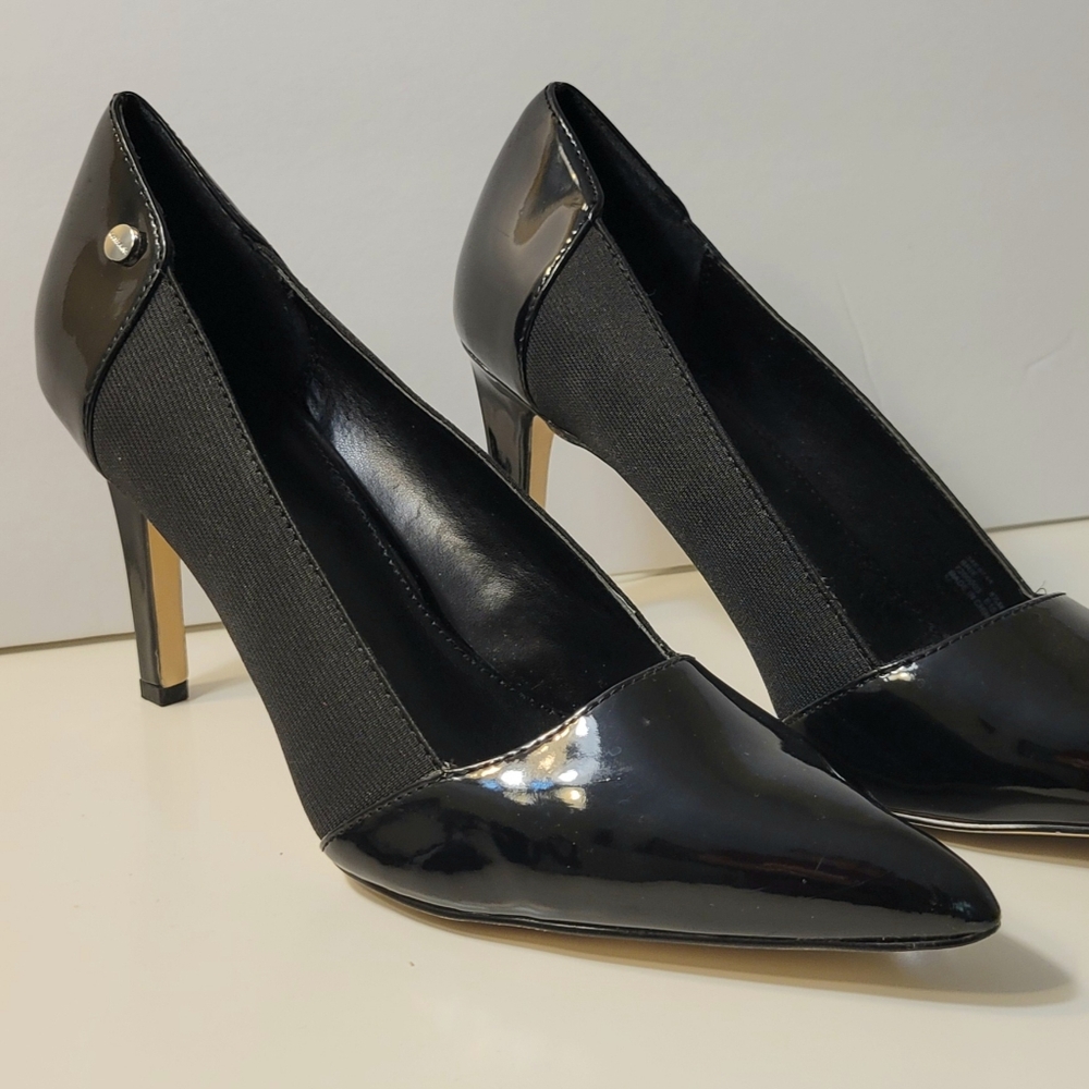 Calvin Klein Brie Pump - Size 8 1/2 Black Patent Leather